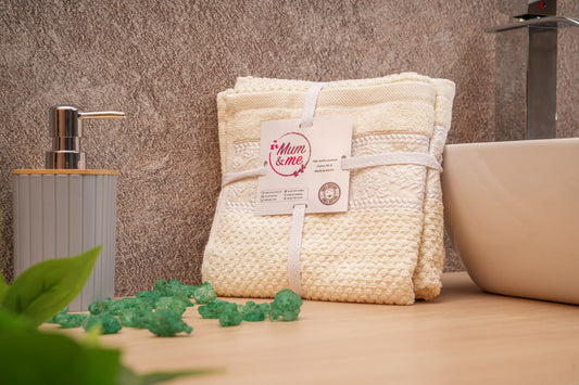 Beige bath towel (set of 3)| Small size