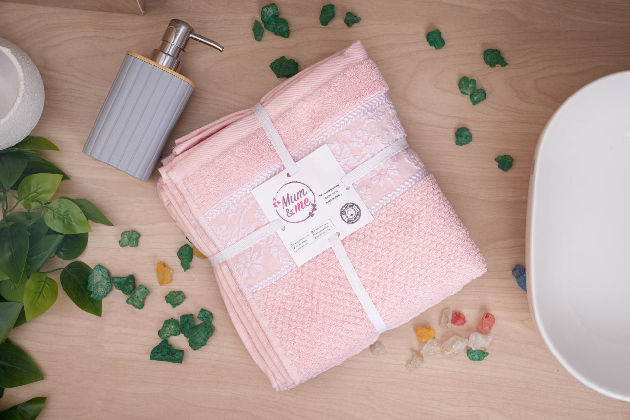 Pinky Bath 2 Towels Set