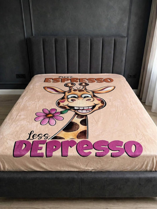 More Espresso Less Depresso blanket