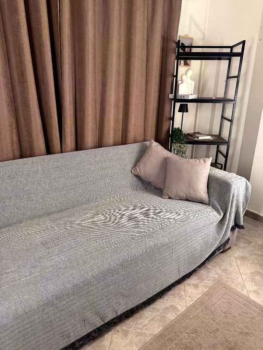 Jacquard Gray | مفرش جراي جامبو