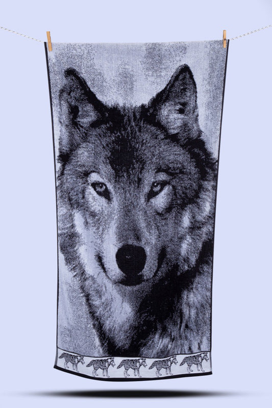 Wolf beach Towel