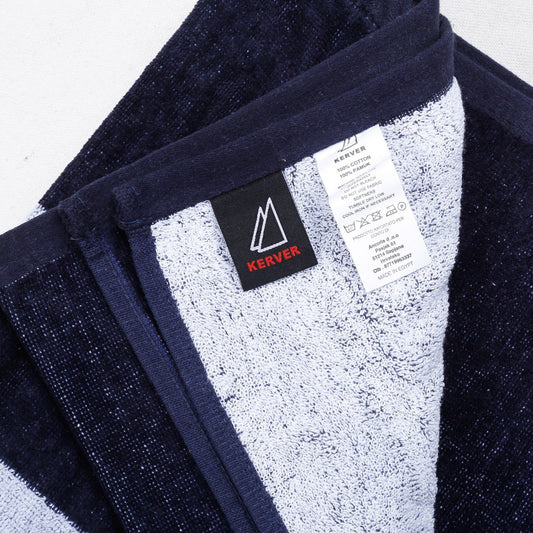Dark blue navy beach towel