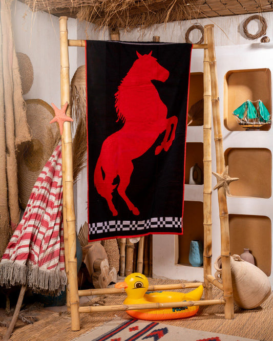 Horse beach towel