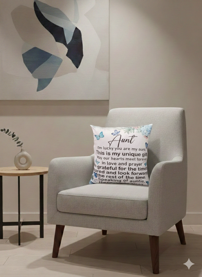 Cushion cover|دبل فيس |رسالة للخالة والعمة