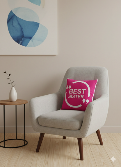 Cushion cover|دبل فيس |رسالة للاخت