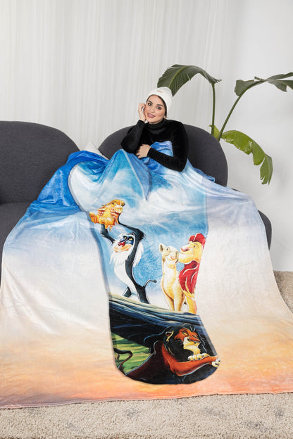 Lino Blanket  -  دفاية سرير +  مشاية هدية ( 65 X 185 )