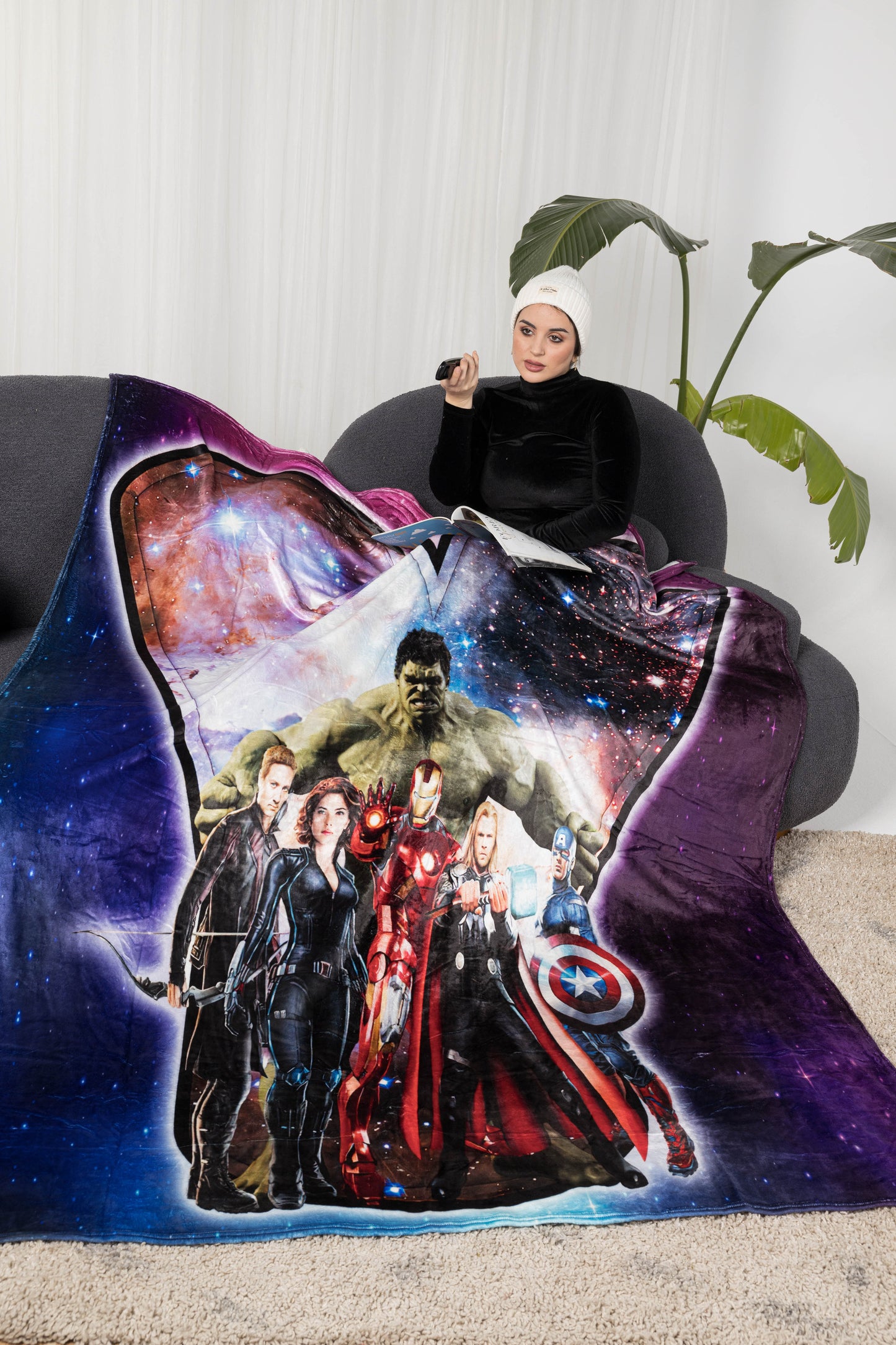 Korvo Blanket  -  دفاية سرير +  مشاية هدية ( 65 X 185 )