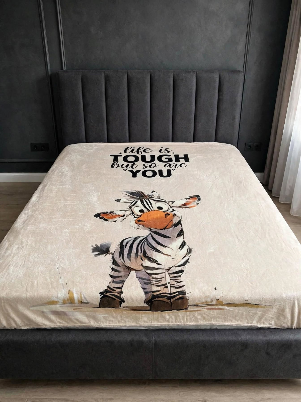 Brave Little Zebra blanket