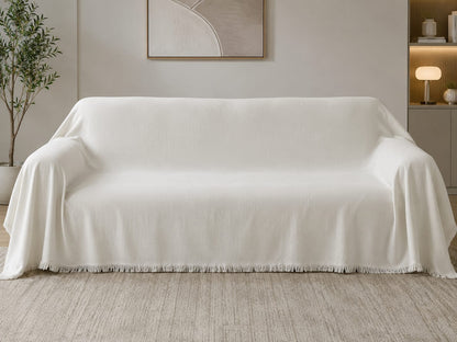 Pearl Off White | مفرش اوف وايت قطن حريري