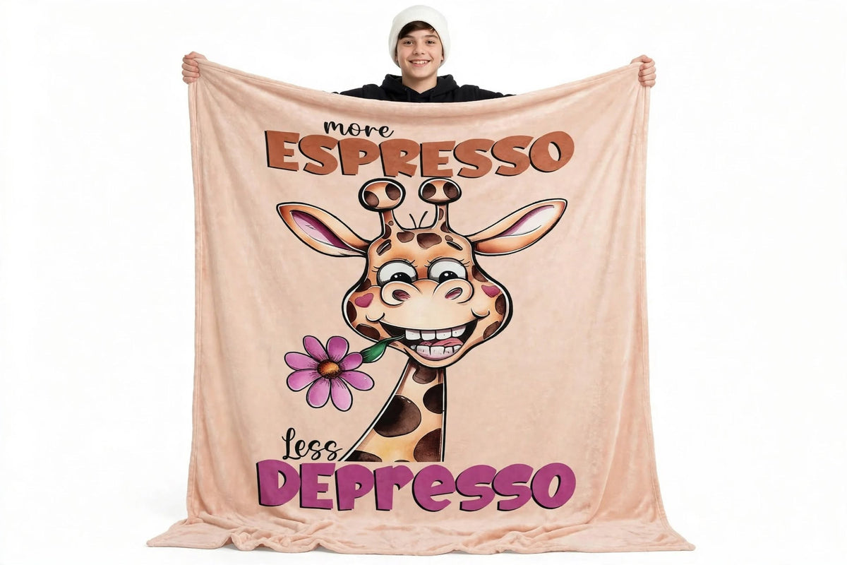 More Espresso Less Depresso blanket