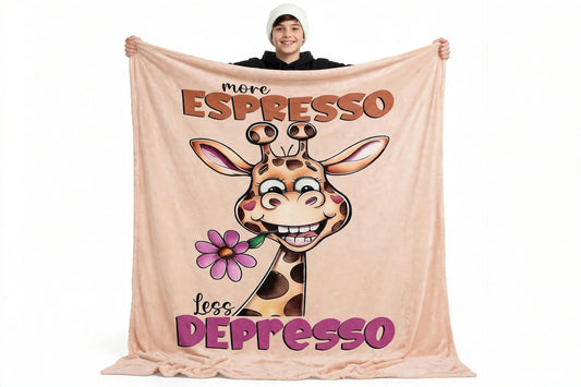 More Espresso Less Depresso blanket