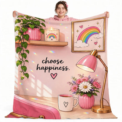 Choose Happiness blanket