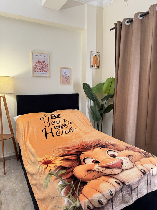 Lion blanket