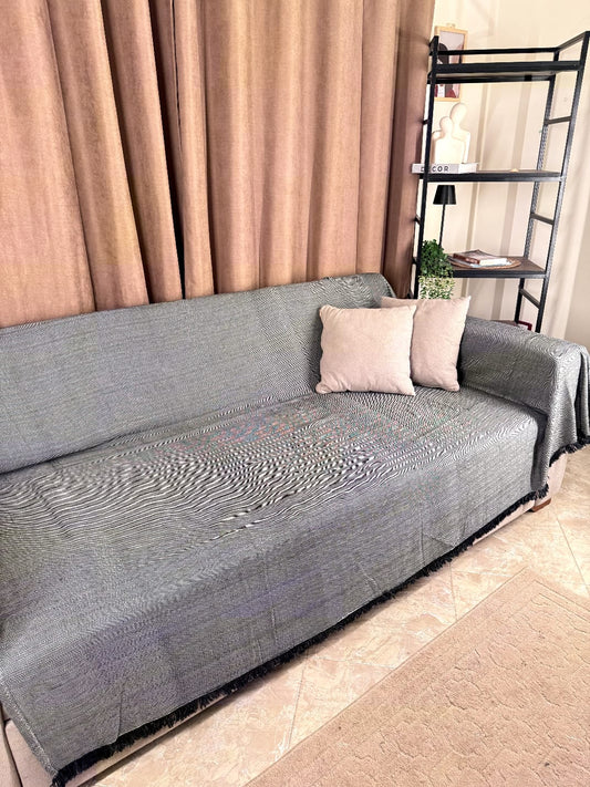 Jacquard Gray | مفرش جراي جامبو