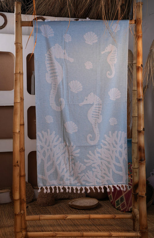 Seahorse - Multible Throw Cover