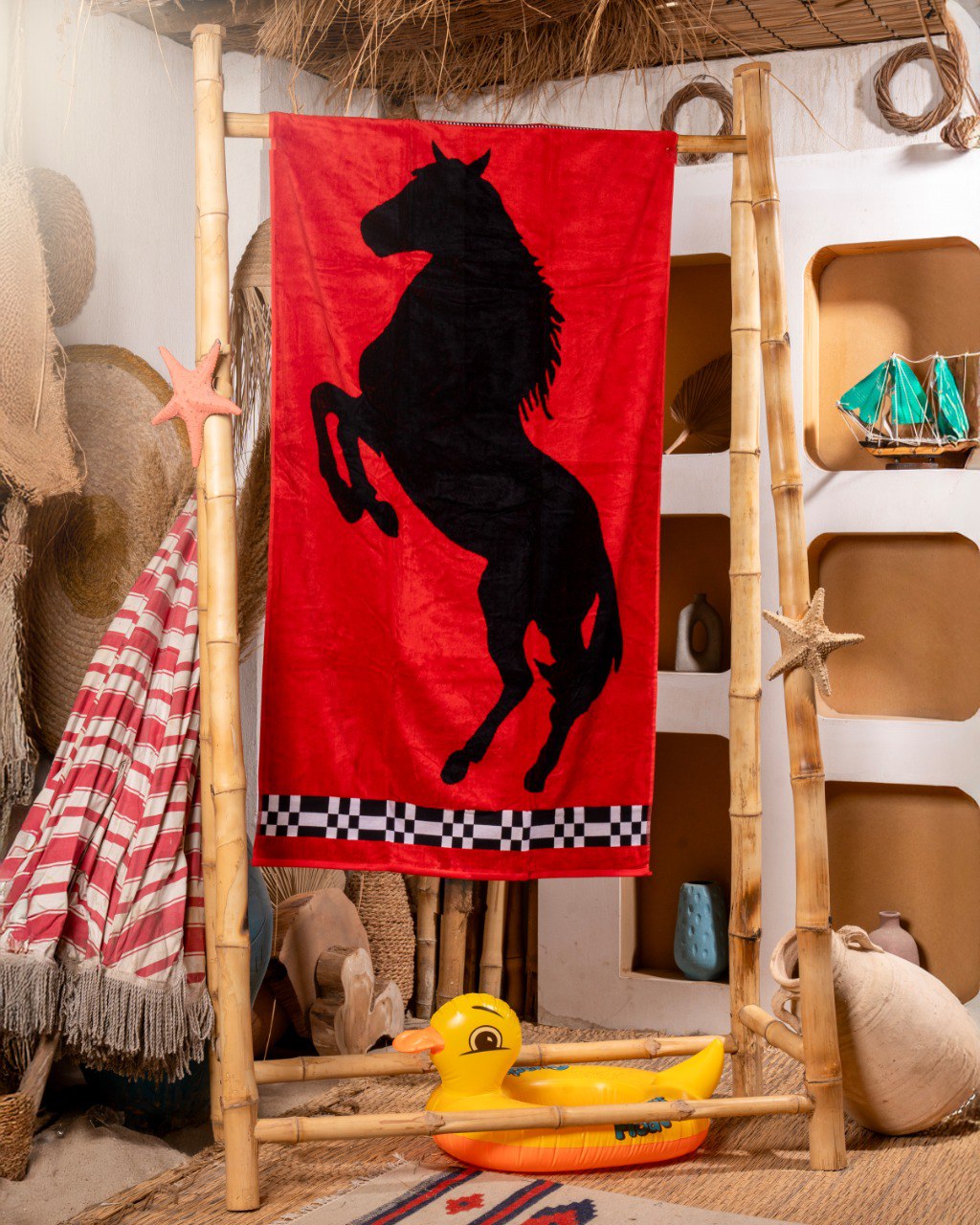 Horse beach towel