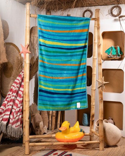 Blue and orange beach Towel