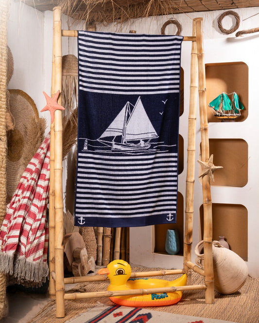 Sailing Beach Towel